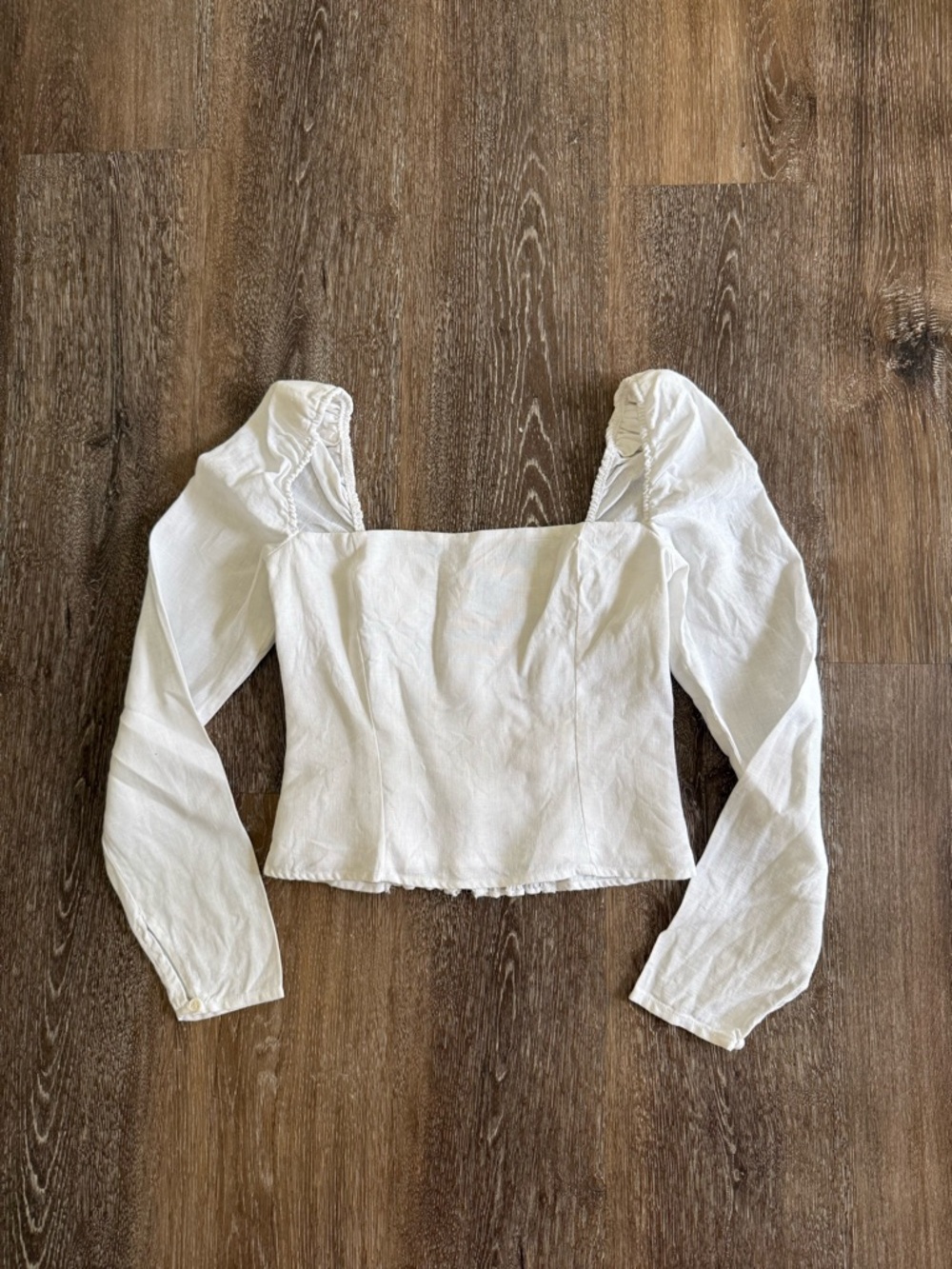 Reformation Linen Top White Sz 2